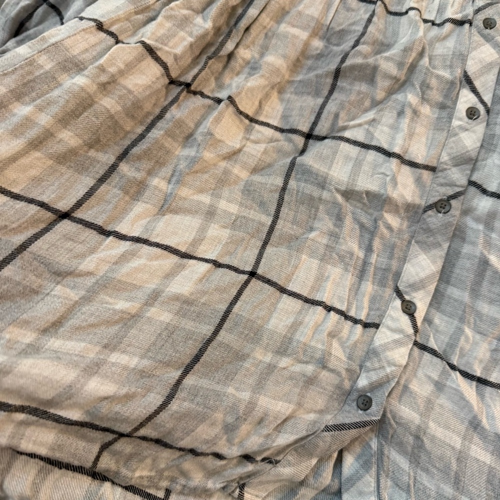 Anthropologie Cloth & Stone Soft Plaid Flannel Swing Tunic - Picture 8 of 8